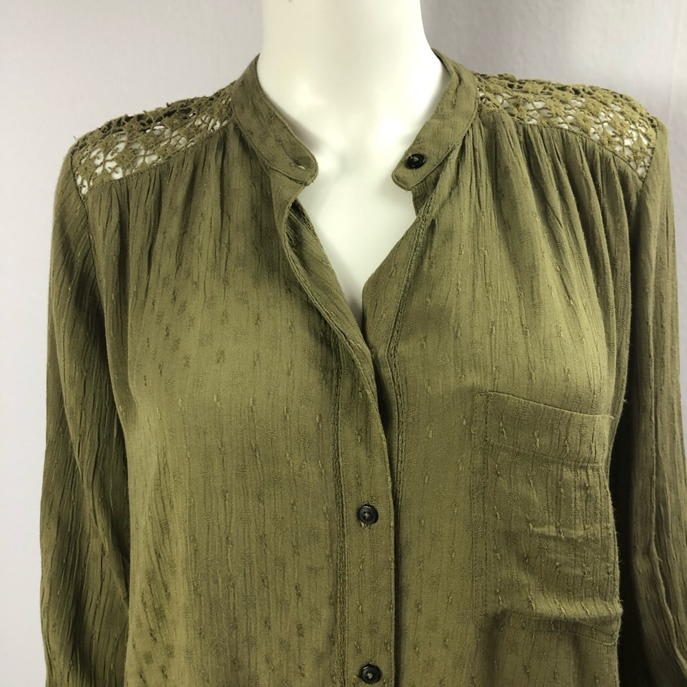 Free People The Best Crochet Blouse Loose Small - Picture 11 of 11